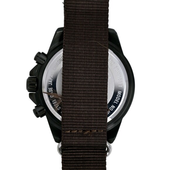 Invicta Pilot Chronograph Black Dial Men's 45mm Quartz Wrist Watch Brown Nato - Picture 3 of 10